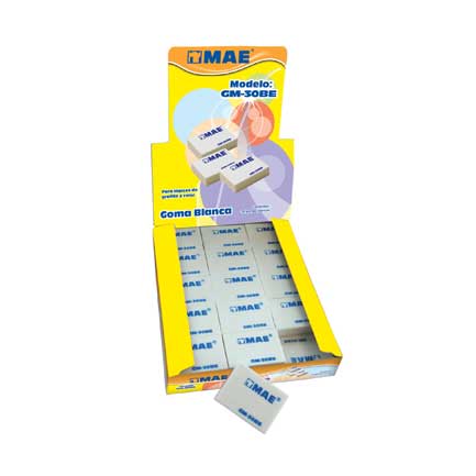 MAE - GOMA MAE BLANCA ESCOLAR