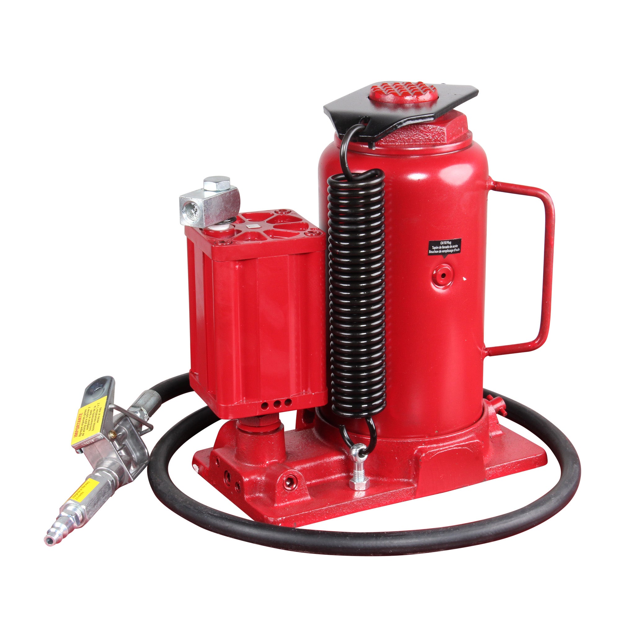 Gato hidroneumático de botella c/ tornillo extensión (20 ton)