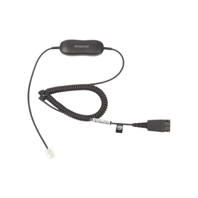 JABRA - Jabra GN1200 cable enroscado con conexión QD y RJ-9 (88011-99)