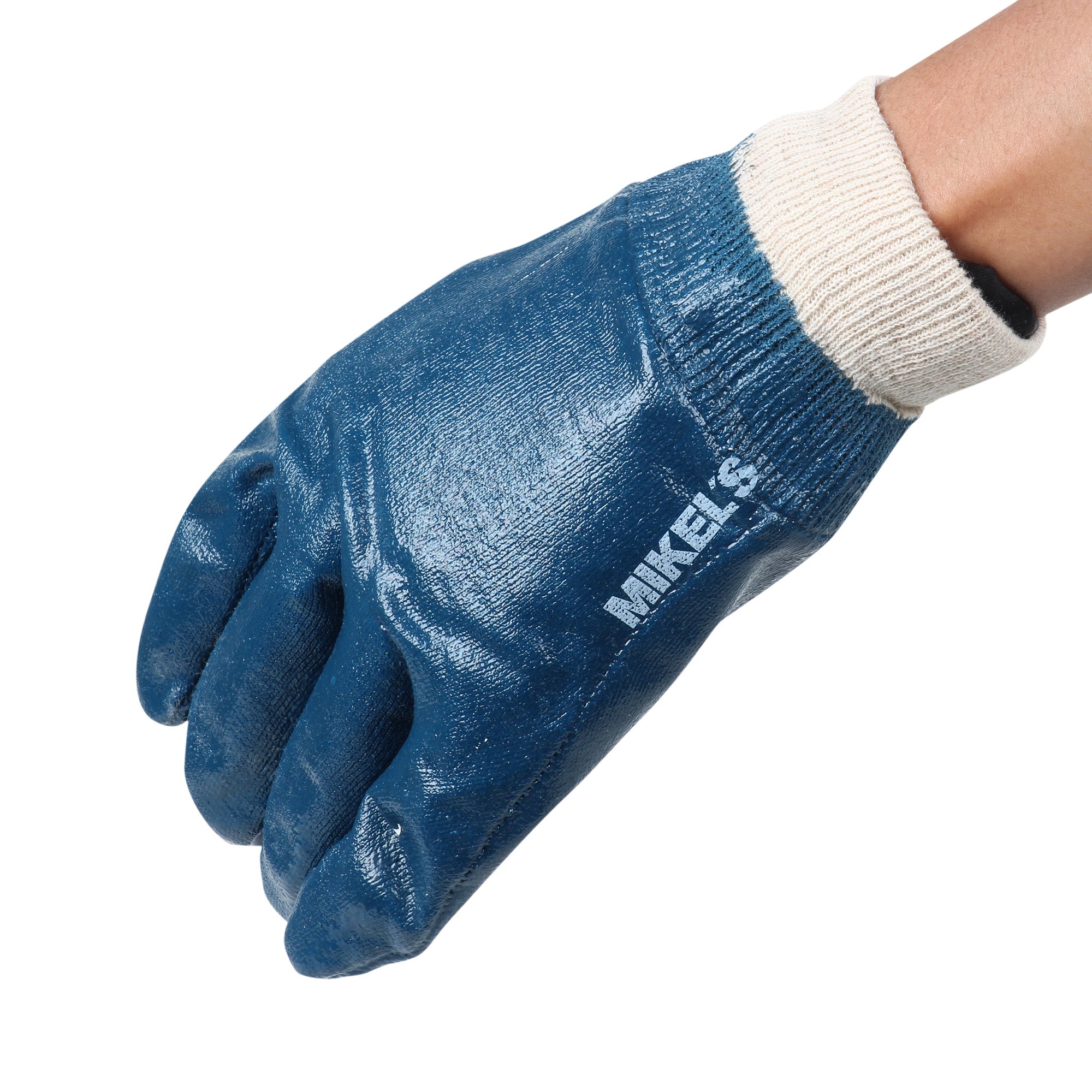 Guantes para trabajo de nitrilo con forro de algodón