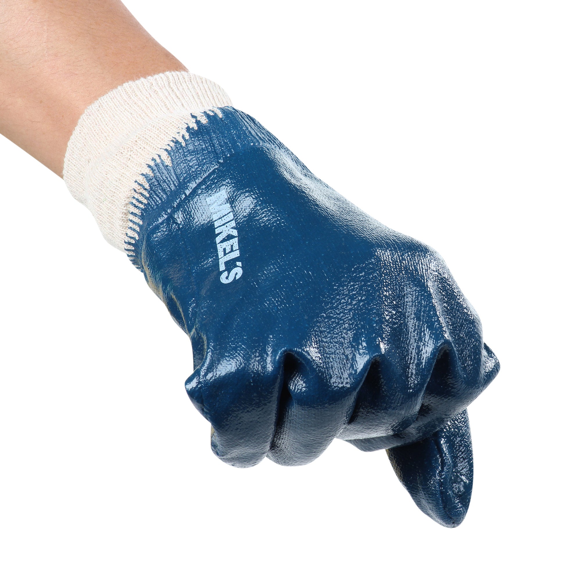 Guantes para trabajo de nitrilo con forro de algodón