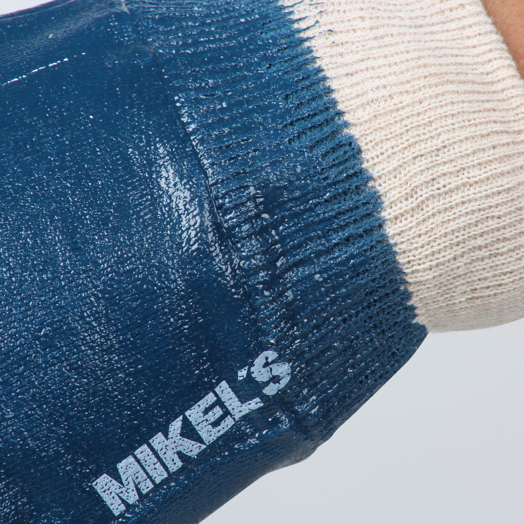 Guantes para trabajo de nitrilo con forro de algodón