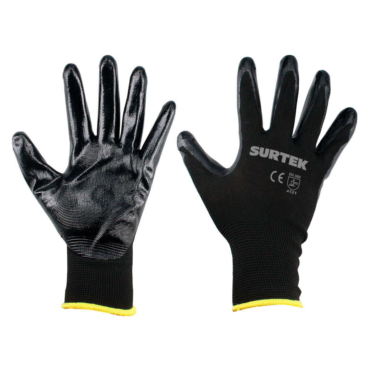 Surtek - Guantes nailon c/nitril CH