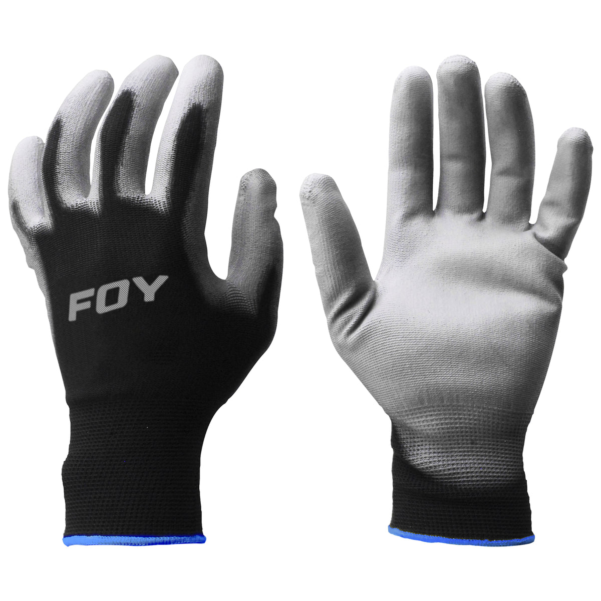 Foy - Guantes nailon c/poliu M