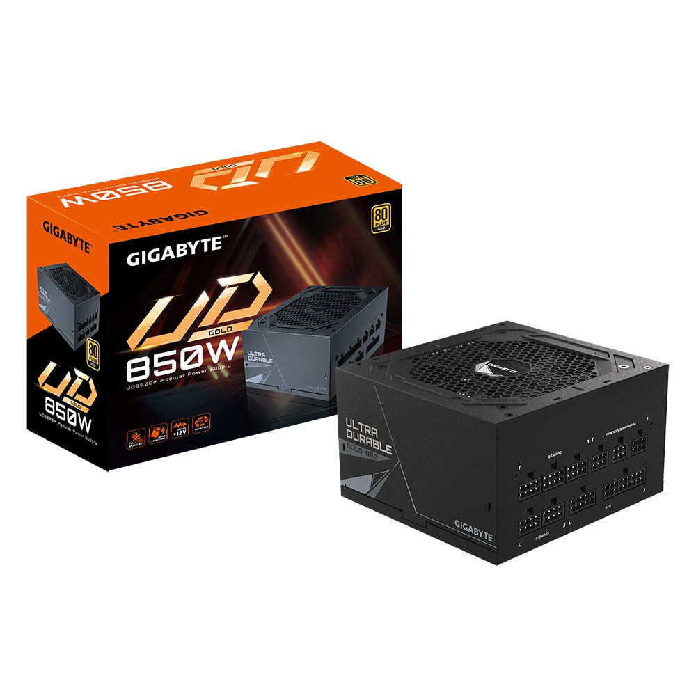 GIGABYTE - Fuente de Poder Gigabyte GP-UD850GM GUS 850W 80 PLUS Gold ATX Modular Negra