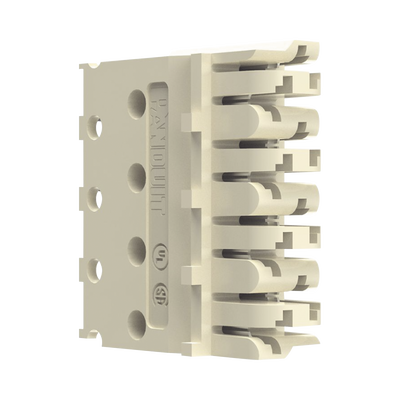 PANDUIT - Block de Conexión Cat6 de 4 Pares, de Impacto, Color Marfil