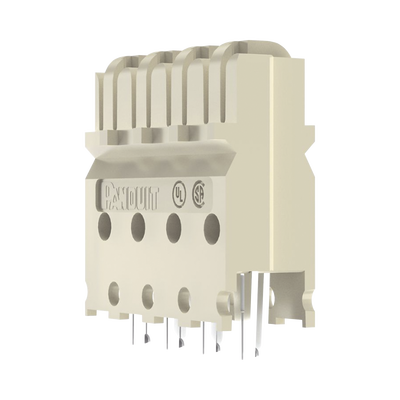 PANDUIT - Block de Conexión Cat6 de 4 Pares, de Impacto, Color Marfil