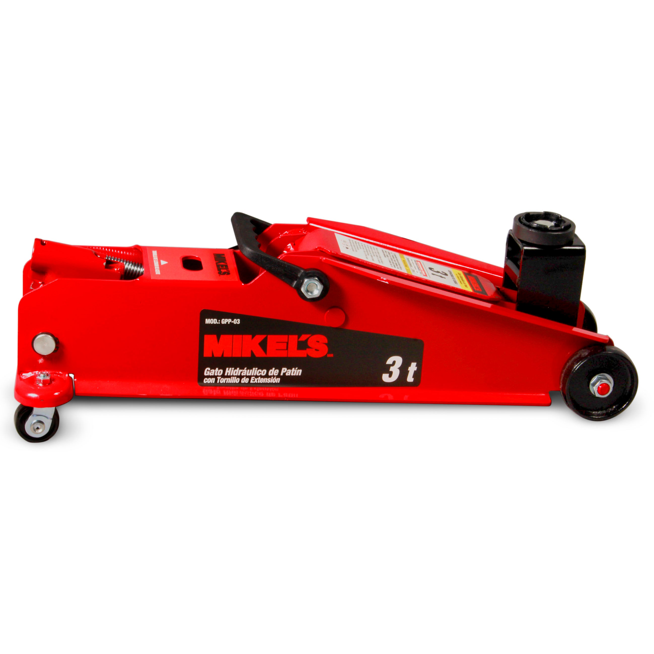 Gato hidráulico de patín Premier para SUV, Pick Ups con tornillo de extensión (3 ton)