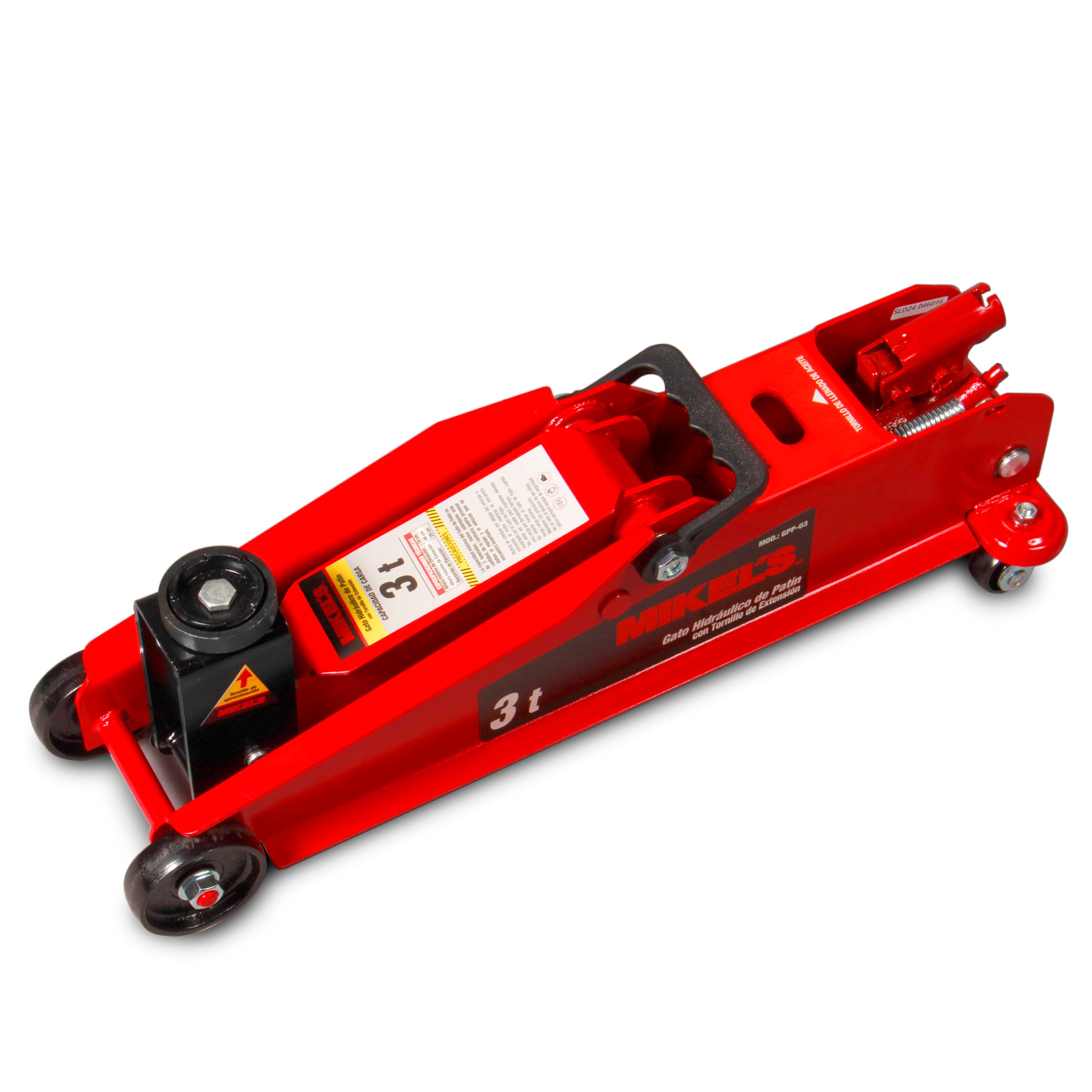 Gato hidráulico de patín Premier para SUV, Pick Ups con tornillo de extensión (3 ton)