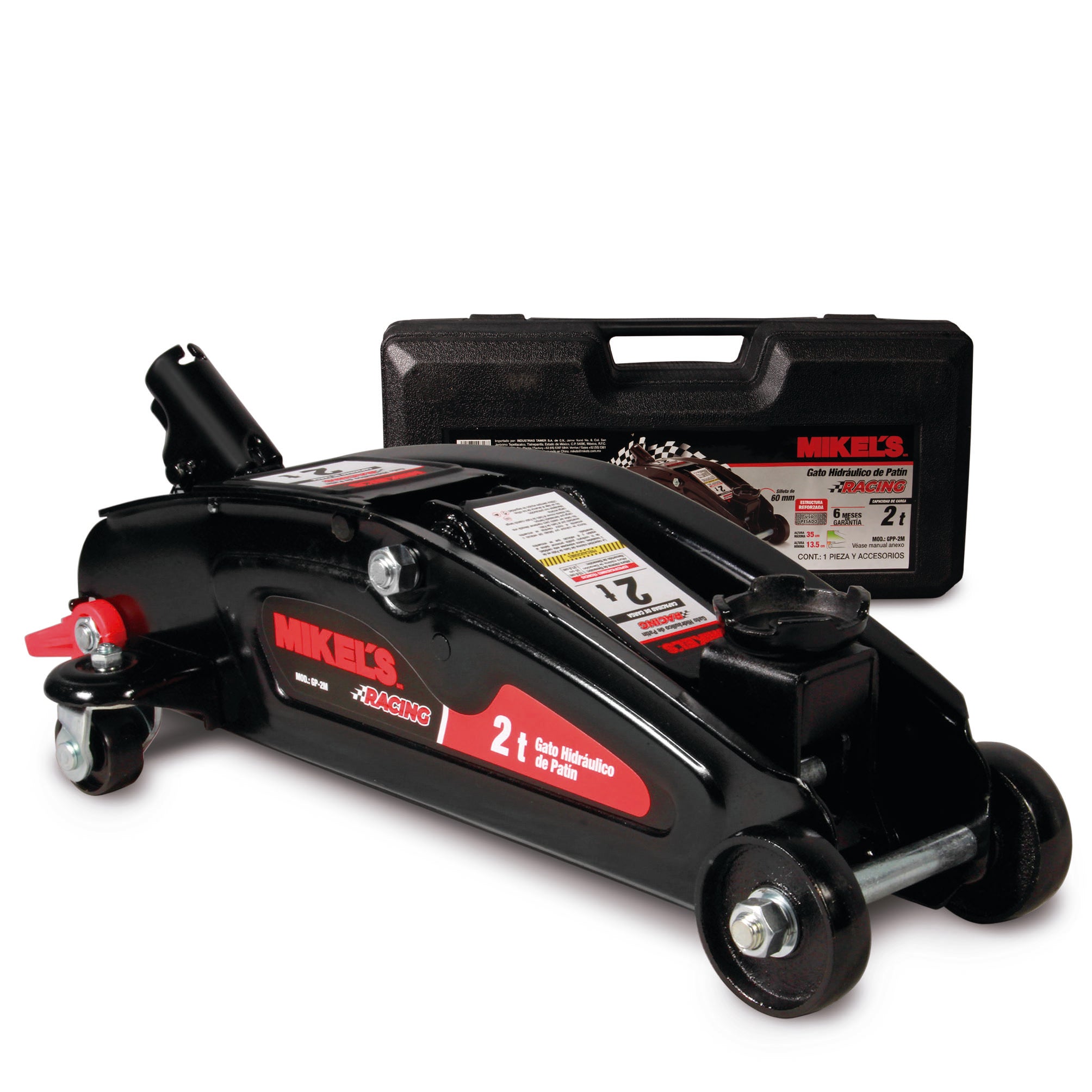 Gato hidráulico de patín Racing (2 ton)