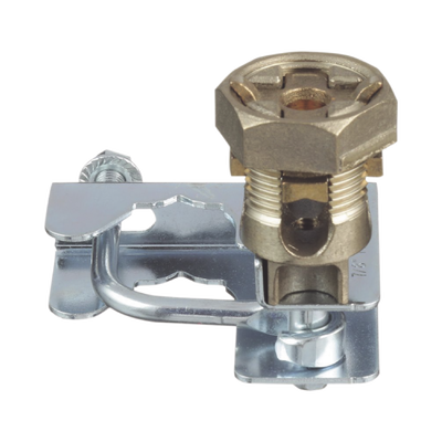 PANDUIT - Abrazadera para Tierra Física en Base de Piso Falso, para Cables de 6 a 1/0 AWG. Para Pedestales Cuadrados de 7/8" y Circulares de 1" a 1 1/8"