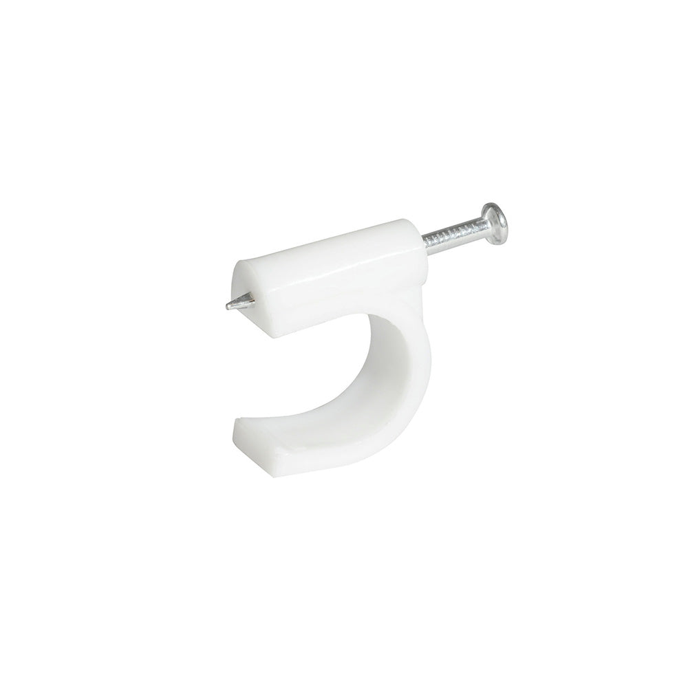 Surtek - Grapa cable coax 8mm bco 20pz
