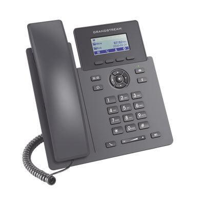 GRANDSTREAM - Teléfono IP Grado Operador, 2 líneas SIP con 2 cuentas, PoE, codec Opus, IPV4/IPV6 con gestión en la nube GDMS