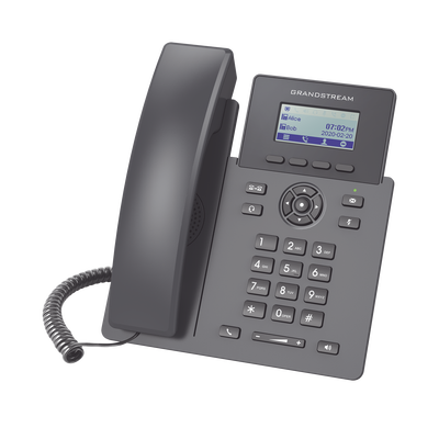 GRANDSTREAM - Teléfono IP Grado Operador, 2 líneas SIP con 2 cuentas, PoE, codec Opus, IPV4/IPV6 con gestión en la nube GDMS