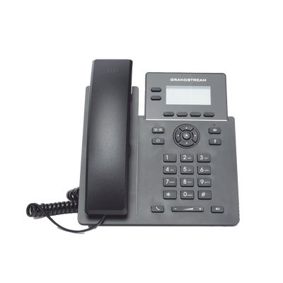 GRANDSTREAM - Teléfono IP Grado Operador, 2 líneas SIP con 4 cuentas, puertos Gigabit PoE, codec Opus, IPV4/IPV6 con gestión en la nube GDMS