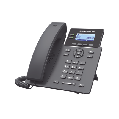 GRANDSTREAM - Teléfono IP Wi-Fi Grado Operador, 2 líneas SIP con 4 cuentas, codec Opus, IPV4/IPV6 con gestión en la nube GDMS