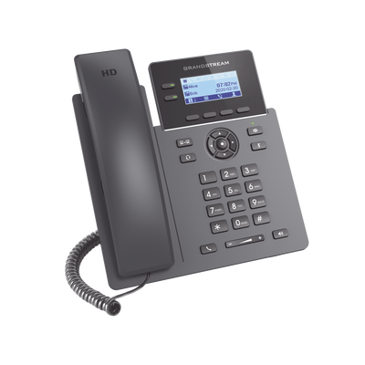 GRANDSTREAM - Teléfono IP Wi-Fi Grado Operador, 2 líneas SIP con 4 cuentas, codec Opus, IPV4/IPV6 con gestión en la nube GDMS