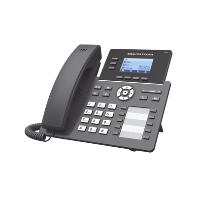GRANDSTREAM - Teléfono IP Grado Operador, 3 líneas SIP con 6 cuentas, 10 botones BLF, puertos Gigabit, codec Opus, IPV4/IPV6 con gestión en la nube GDMS