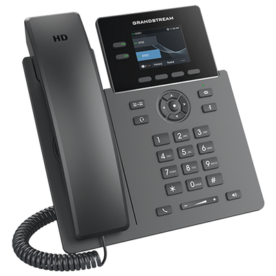 GRANDSTREAM - TELÉFONO IP POE GRADO OPERADOR DE 2 LÍNEAS / PANTALLA LCD TFT 2.4 PULGADAS COLOR / 8 BOTONES VIRTUALES MULTIUSO / SEGURIDAD CARRIER-GRADE / COMPATIBLE CON GDMS / AUDIO HD / CONFERENCIAS DE AUDIO 5 VÍAS