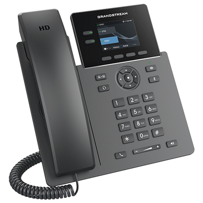 GRANDSTREAM - TELÉFONO IP POE GRADO OPERADOR DE 2 LÍNEAS / PANTALLA LCD TFT 2.4 PULGADAS COLOR / 8 BOTONES VIRTUALES MULTIUSO / SEGURIDAD CARRIER-GRADE / COMPATIBLE CON GDMS / AUDIO HD / CONFERENCIAS DE AUDIO 5 VÍAS