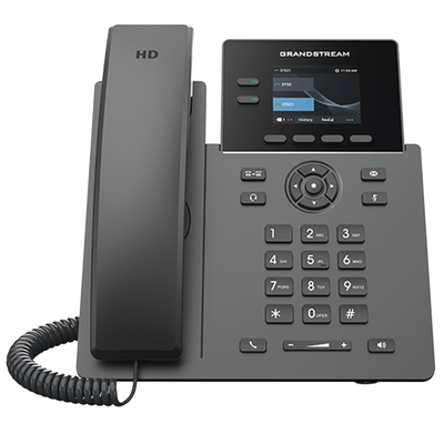 GRANDSTREAM - TELÉFONO IP POE GRADO OPERADOR DE 2 LÍNEAS / PANTALLA LCD TFT 2.4 PULGADAS COLOR / 8 BOTONES VIRTUALES MULTIUSO / SEGURIDAD CARRIER-GRADE / COMPATIBLE CON GDMS / AUDIO HD / CONFERENCIAS DE AUDIO 5 VÍAS