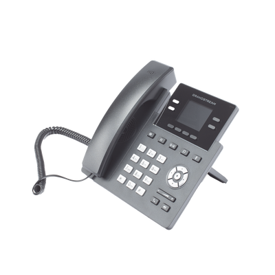 GRANDSTREAM - Teléfono IP Grado Operador, 4 líneas SIP con 2 cuentas, puertos Gigabit PoE, pantalla a color 2.4", codec Opus, IPV4/IPV6 con gestión en la nube GDMS