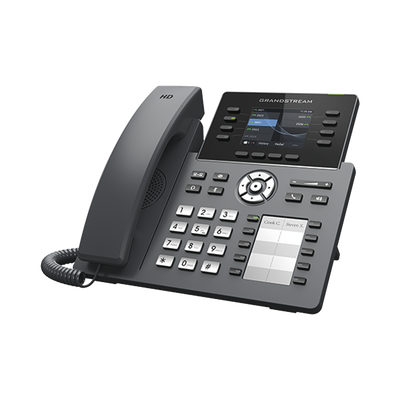 GRANDSTREAM - Teléfono IP Wi-Fi, Grado Operador, 8 líneas SIP con 4 cuentas, pantalla a color 2.8", puertos Gigabit, Bluetooth, PoE, codec Opus, IPV4/IPV6 con gestión en la nube GDMS