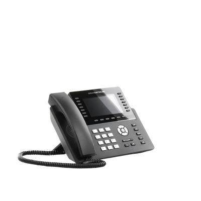GRANDSTREAM - Teléfono IP Wi-Fi, Grado Operador, 14 líneas SIP con 6 cuentas, pantalla LCD  5", puertos Gigabit, Bluetooth, PoE, codec Opus, IPV4/IPV6 con gestión en la nube GDMS