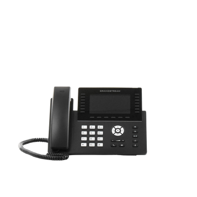 GRANDSTREAM - Teléfono IP Wi-Fi, Grado Operador, 14 líneas SIP con 6 cuentas, pantalla LCD  5", puertos Gigabit, Bluetooth, PoE, codec Opus, IPV4/IPV6 con gestión en la nube GDMS