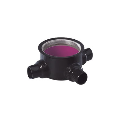 RAWELT - Caja para Áreas Peligrosas con Tapa Tipo GRT de 2" (51 mm) con Recubrimiento de PVC e  Interior de Uretano.