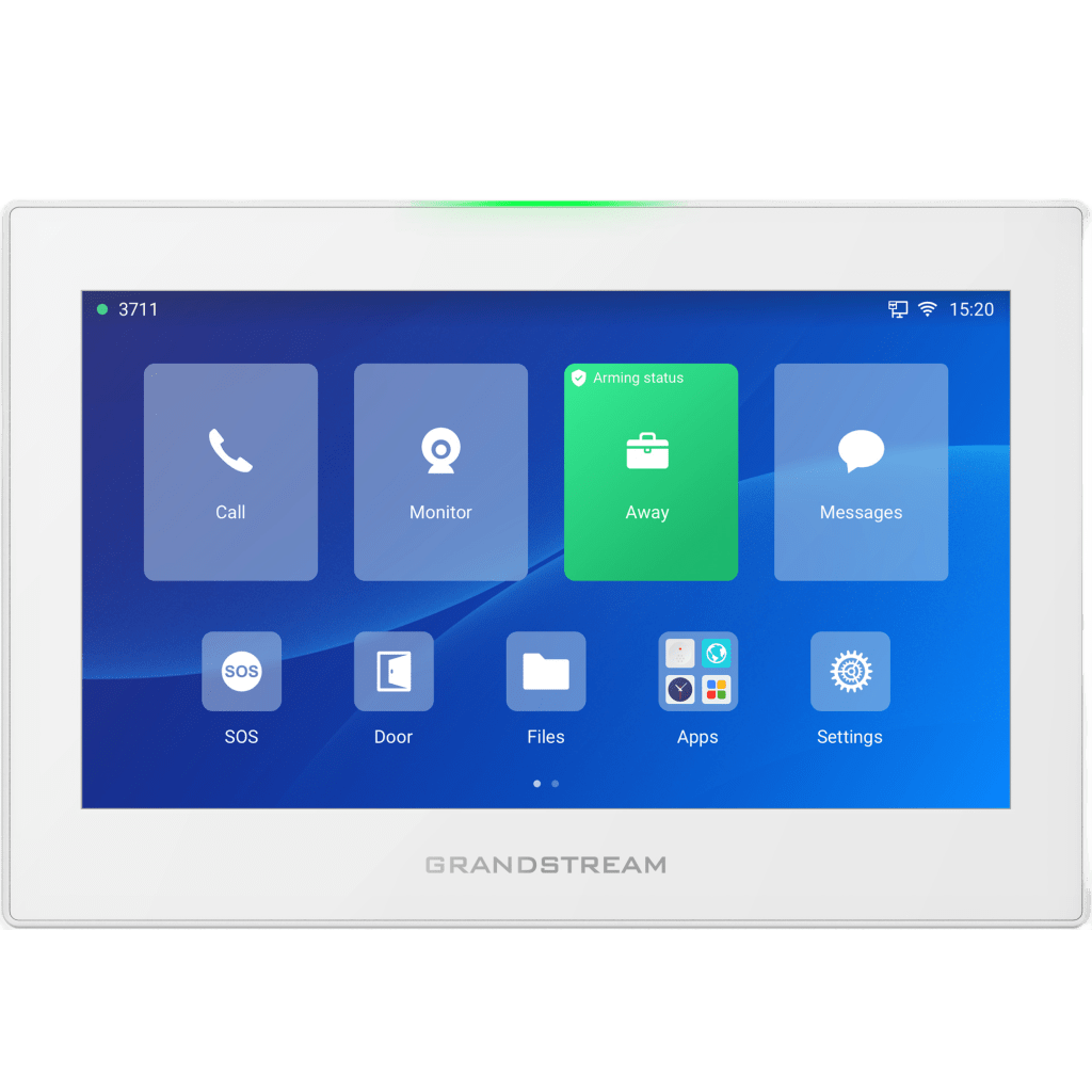 GRANDSTREAM - Estación de Intercomunicación SIP con Wi-Fi 6, Bluetooth y Control Total para Agendamiento de Salas y Edificios Inteligentes (Color Blanco)