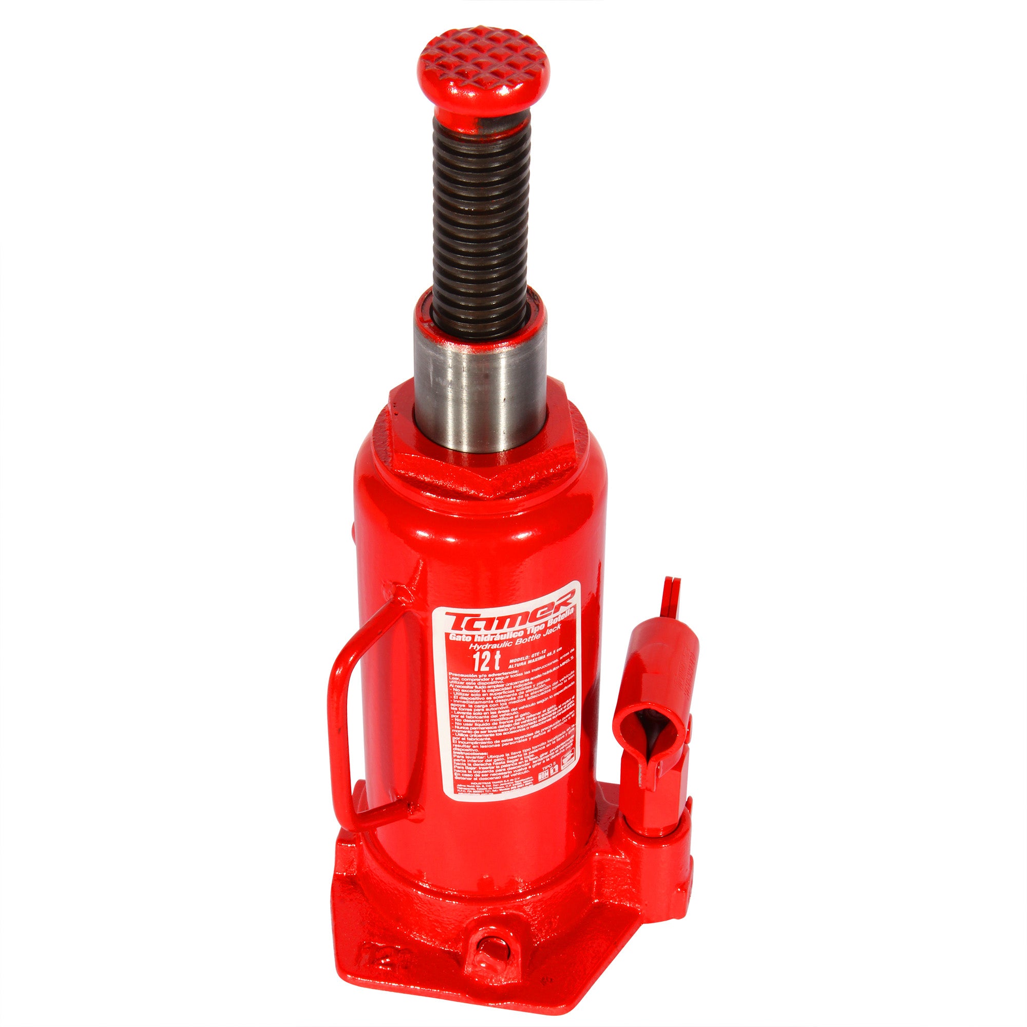 Gato hidráulico de botella con tornillo de extensión (12 ton)