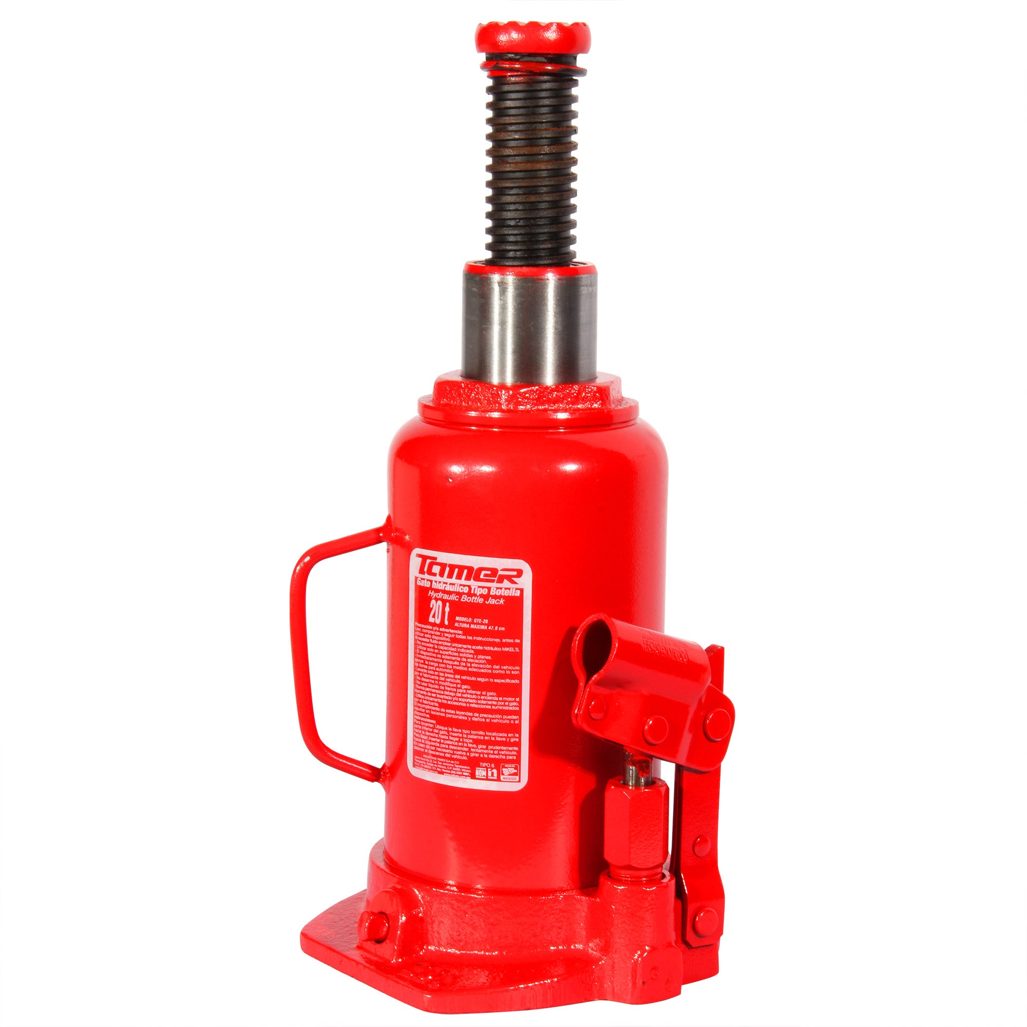 Gato hidráulico de botella con tornillo de extensión (20 ton)