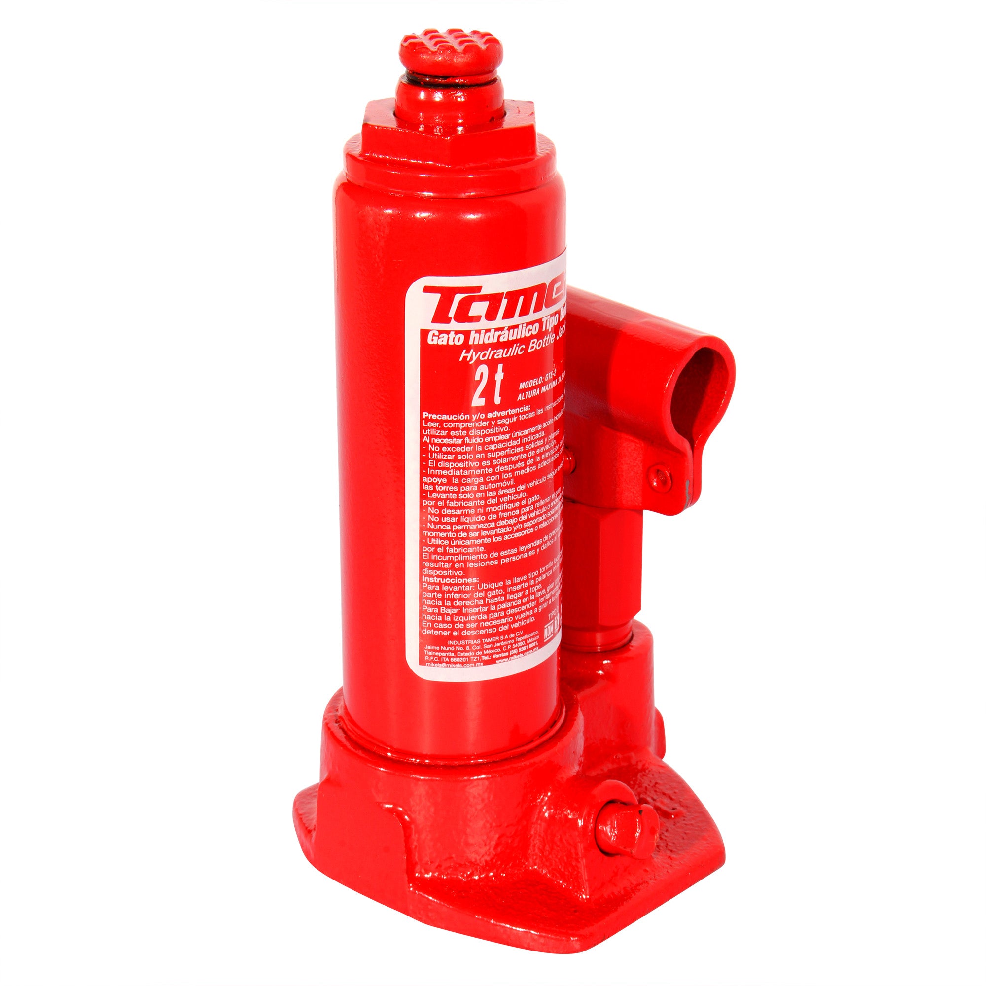 Gato hidráulico de botella con tornillo de extensión (2 ton)
