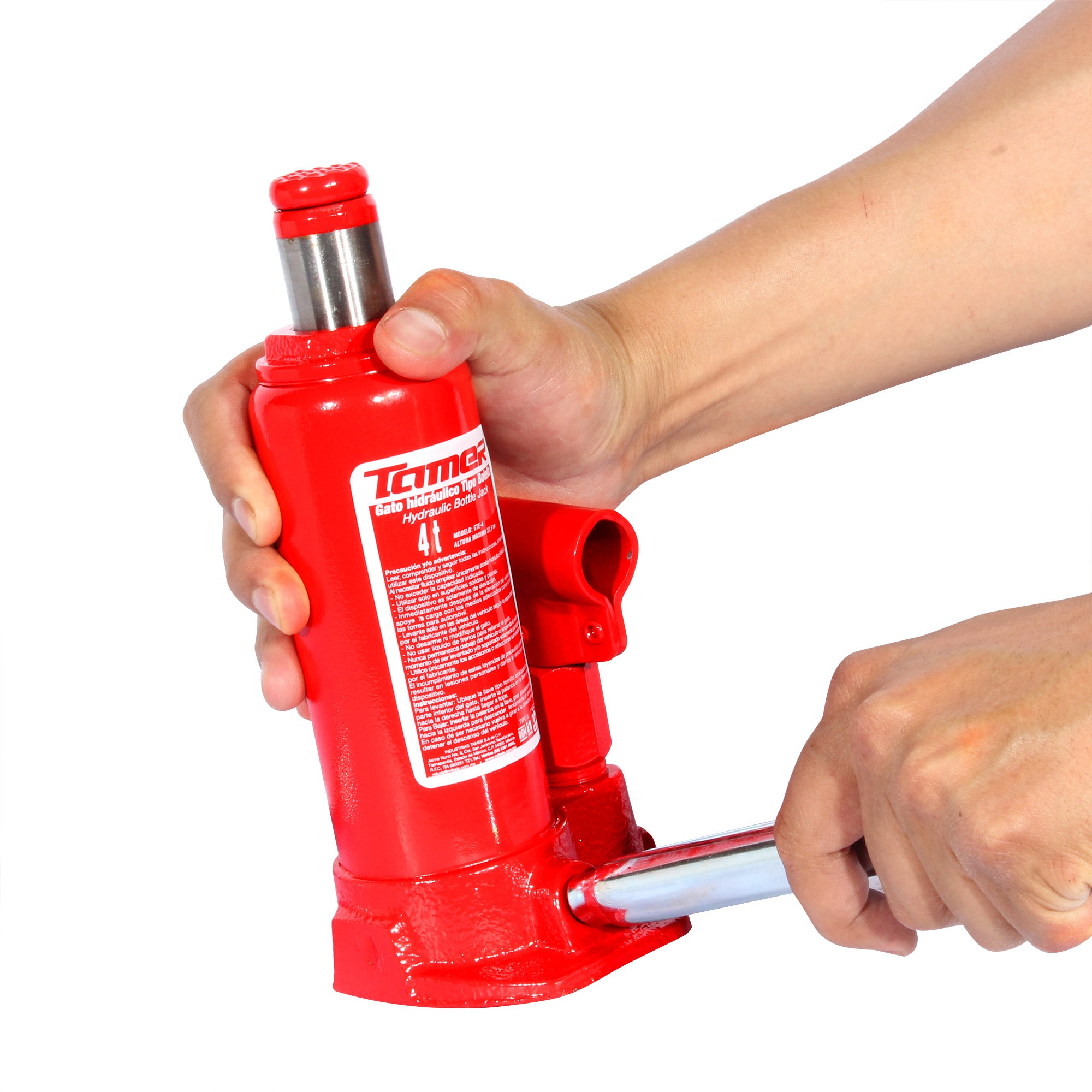 Gato hidráulico de botella con tornillo de extensión (4 ton)