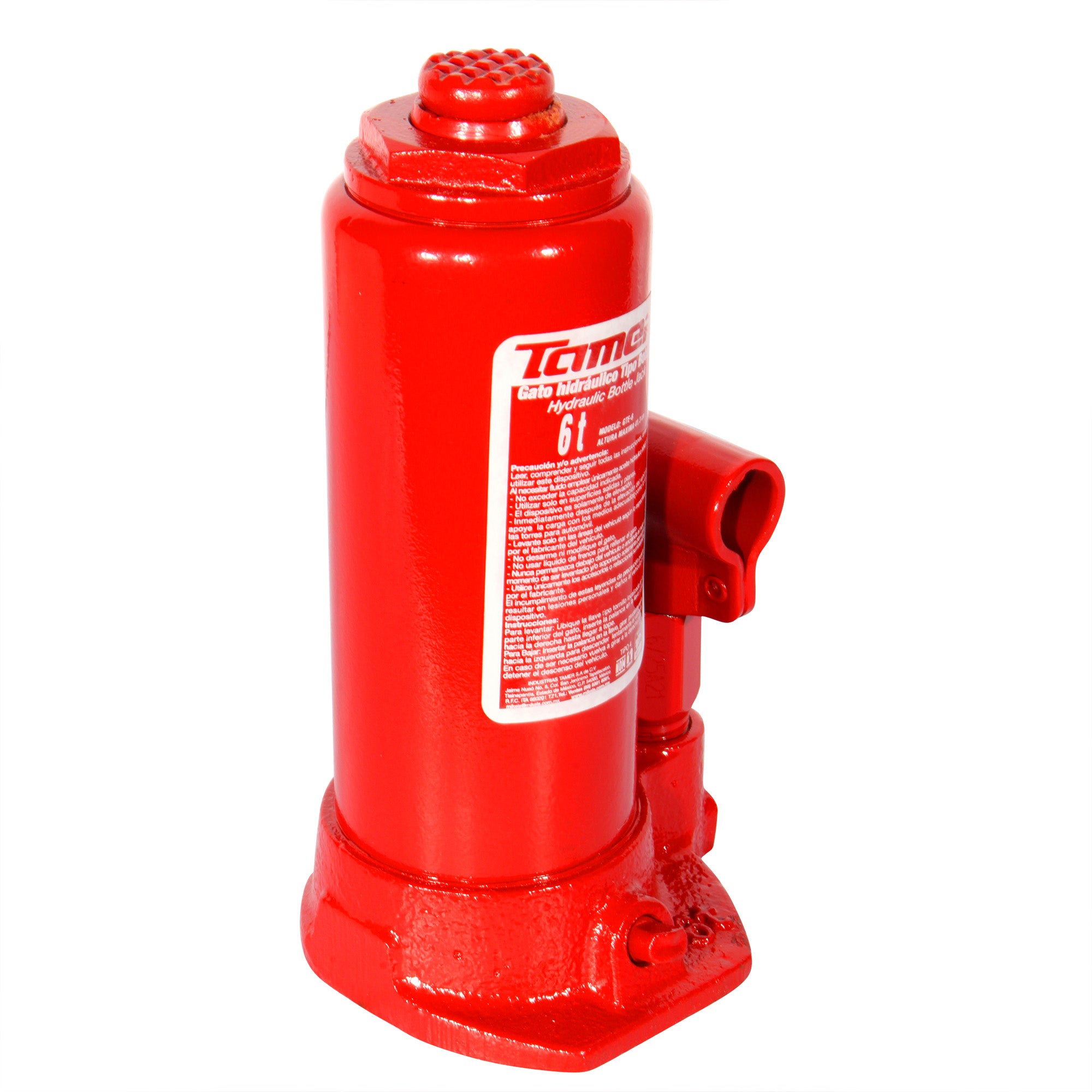 Gato hidráulico de botella con tornillo de extensión (6 ton)