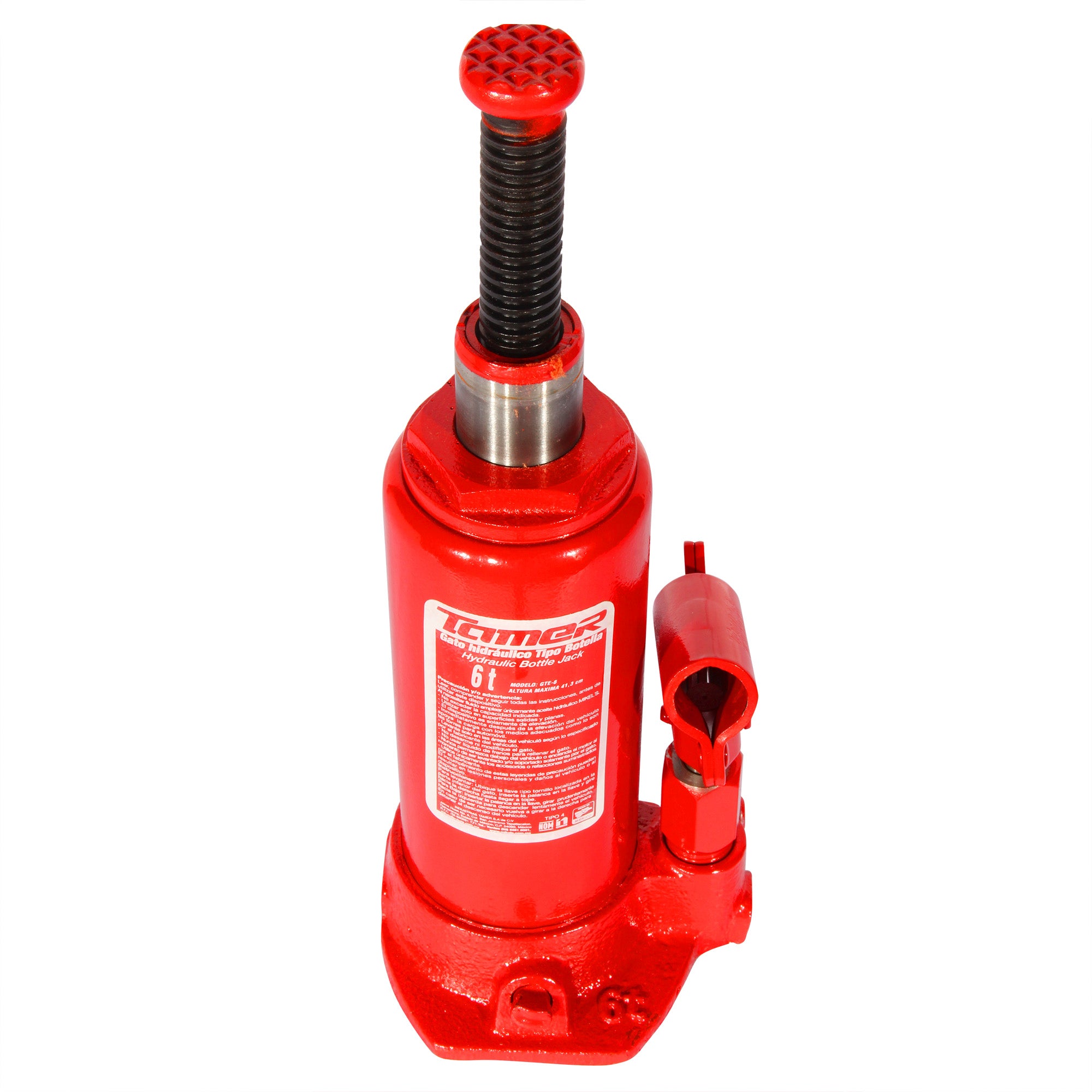 Gato hidráulico de botella con tornillo de extensión (6 ton)