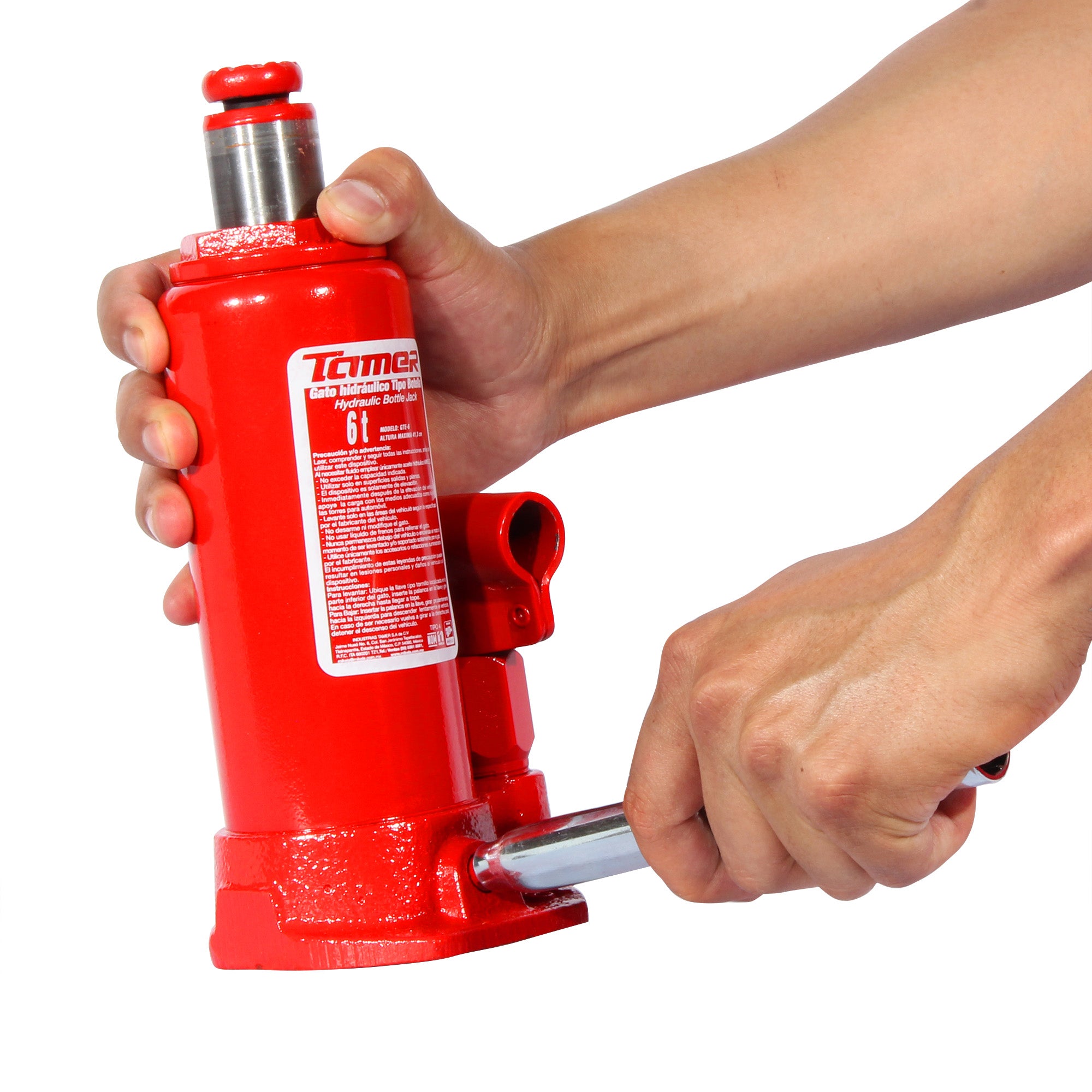 Gato hidráulico de botella con tornillo de extensión (6 ton)
