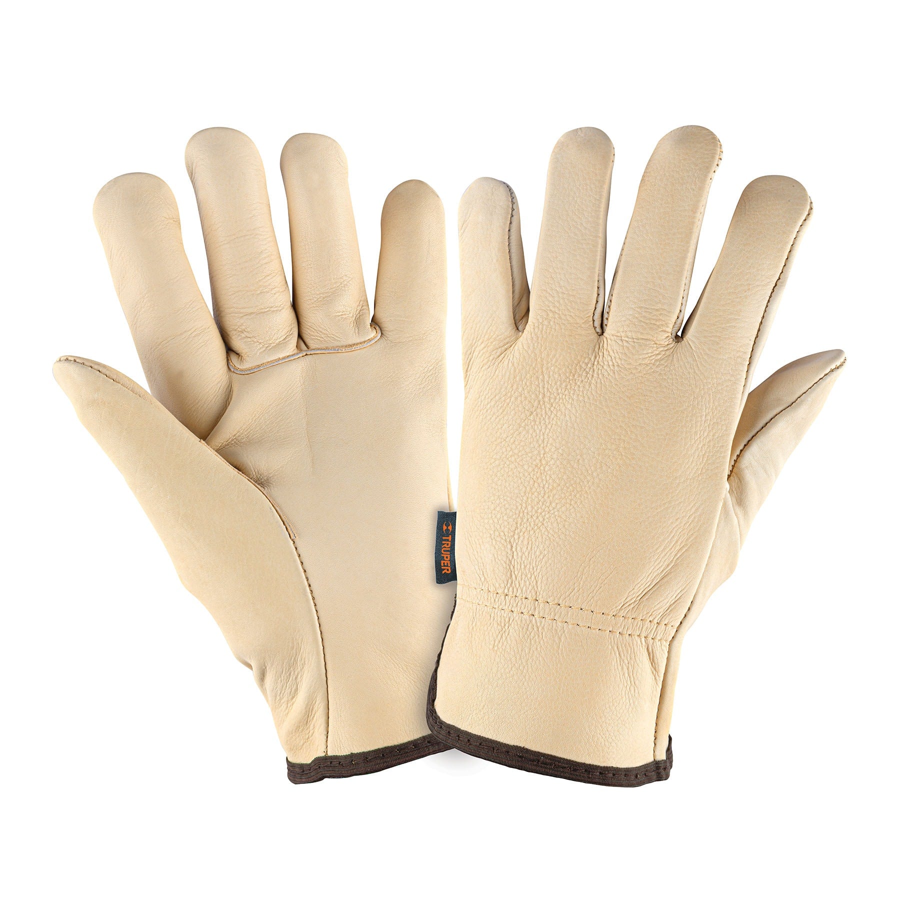 Guantes de piel de res tipo operador, TRUPER