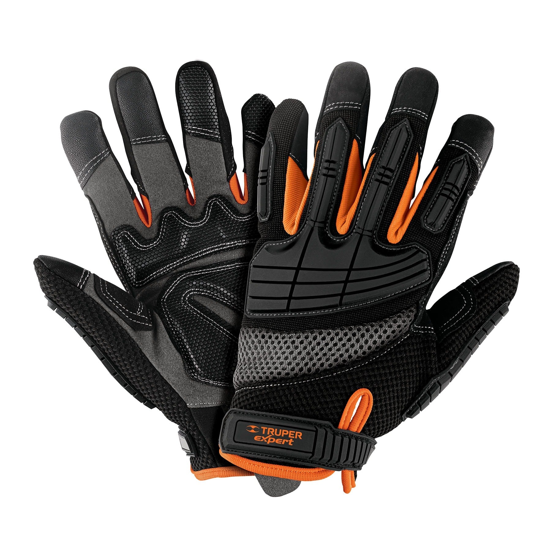 Guantes para mecanico con proteccion anti-impacto, TRUPER