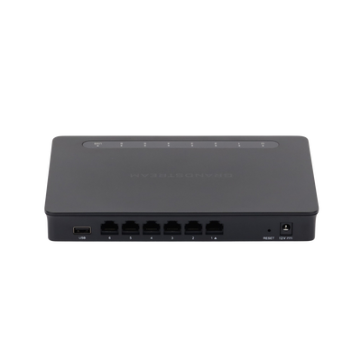 GRANDSTREAM - Router Gigabit VPN / Balanceador de cargas / 30,000 sesiones NAT /  6 puertos 10/100/1000 Mbps (WAN/LAN) / Compatible con GWN Cloud.