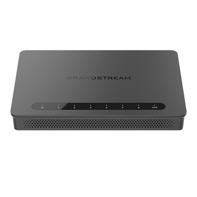 GRANDSTREAM - Router Gigabit VPN / Balanceador de cargas / 30,000 sesiones NAT /  4 puertos 10/100/1000 Mbps + 2 puertos SFP (WAN/LAN) / 1 puerto entrada PoE(af/at) / 2 puertos salida PoE (af/at) / Compatible con GWN Cloud.