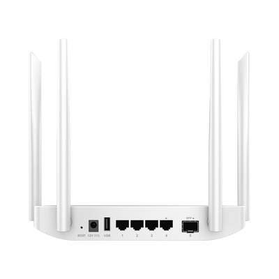 GRANDSTREAM - Router Inalámbrico Wi-Fi 5 802.11ac 1.27 Gbps, doble banda, MU-MIMO 2x2:2, Multi WAN con puerto SFP, servidor VPN con administración desde la nube gratuita o stand-alone.