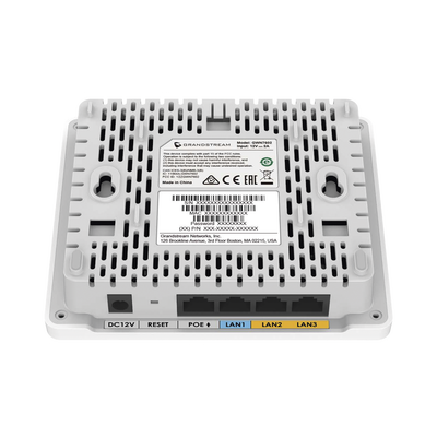 GRANDSTREAM - Punto de Acceso Wi-Fi 802.11 ac, 1.17 Gbps, con Switch Ethernet Integrado 1 puerto Gigabit y 3 puertos 10/100 Mbps, configuración desde la nube gratuita o desde controlador.