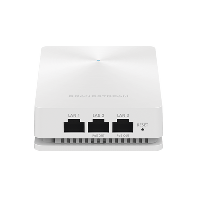 GRANDSTREAM - Punto de acceso Wi-Fi 802.11 ac 2.03 Gbps, de pared, Wave-2, MU-MIMO 4x4:4 (5GHz) y MU-MIMO 2x2:2 (2.4GHz) con administración desde la nube gratuita o stand-alone.