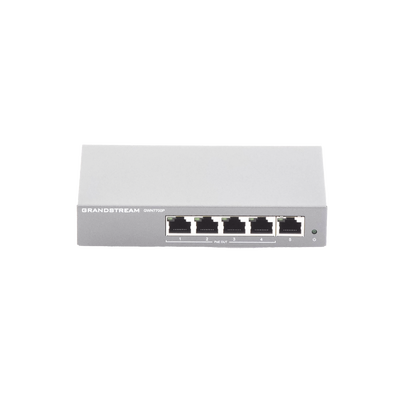 GRANDSTREAM - Switch PoE+ Gigabit No Administrable / 5 puertos 10/100/1000 Mbps / 4 puertos PoE+ / hasta 60W
