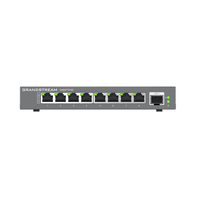 GRANDSTREAM - Switches de red Multi-Gigabit de 2.5G No Administrable / 8 Puertos RJ45 de 100/1000/2500Mbps / 1 puerto de fibra SFP+