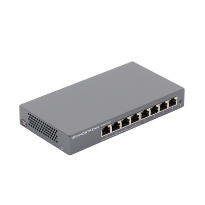 GRANDSTREAM - Switch PoE+ Gigabit No Administrable / 8 puertos 10/100/1000 Mbps / 4 puertos PoE+ /  hasta 60W