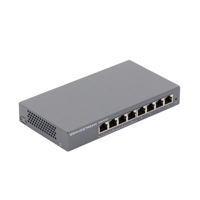 GRANDSTREAM - Switch PoE+ Gigabit No Administrable / 8 puertos 10/100/1000 Mbps / 4 puertos PoE+ /  hasta 60W