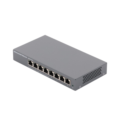 GRANDSTREAM - Switch PoE+ Gigabit No Administrable / 8 puertos 10/100/1000 Mbps / 4 puertos PoE+ /  hasta 60W
